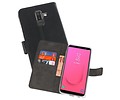 Booktype Telefoonhoesjes - Bookcase Hoesje - Wallet Case -  Geschikt voor Samsung Galaxy J8 - Zwart