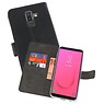 BAOHU Wallet Cases Hoesje Samsung Galaxy J8 Zwart