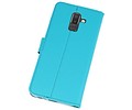 BAOHU Booktype Telefoonhoesjes - Bookcase Hoesje - Wallet Case -  Geschikt voor Samsung Galaxy J8 - Blauw