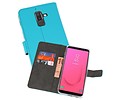 BAOHU Booktype Telefoonhoesjes - Bookcase Hoesje - Wallet Case -  Geschikt voor Samsung Galaxy J8 - Blauw