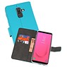 BAOHU Wallet Cases Hoesje Samsung Galaxy J8 Blauw