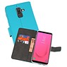 Wallet Cases Hoesje Samsung Galaxy J8 Blauw