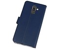 Booktype Telefoonhoesjes - Bookcase Hoesje - Wallet Case -  Geschikt voor Samsung Galaxy J8 - Navy