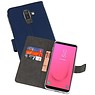 Wallet Cases Hoesje Samsung Galaxy J8 Navy