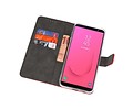 Booktype Telefoonhoesjes - Bookcase Hoesje - Wallet Case -  Geschikt voor Samsung Galaxy J8 - Rood