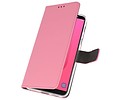 BAOHU Booktype Telefoonhoesjes - Bookcase Hoesje - Wallet Case -  Geschikt voor Samsung Galaxy J8 - Roze
