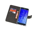 BAOHU Booktype Telefoonhoesjes - Bookcase Hoesje - Wallet Case -  Geschikt voor Samsung Galaxy J7 2018 - Zwart