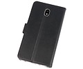 BAOHU Booktype Telefoonhoesjes - Bookcase Hoesje - Wallet Case -  Geschikt voor Samsung Galaxy J7 2018 - Zwart