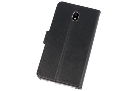 Booktype Telefoonhoesjes - Bookcase Hoesje - Wallet Case -  Geschikt voor Samsung Galaxy J7 2018 - Zwart