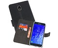 BAOHU Booktype Telefoonhoesjes - Bookcase Hoesje - Wallet Case -  Geschikt voor Samsung Galaxy J7 2018 - Zwart