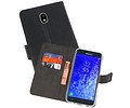 Booktype Telefoonhoesjes - Bookcase Hoesje - Wallet Case -  Geschikt voor Samsung Galaxy J7 2018 - Zwart