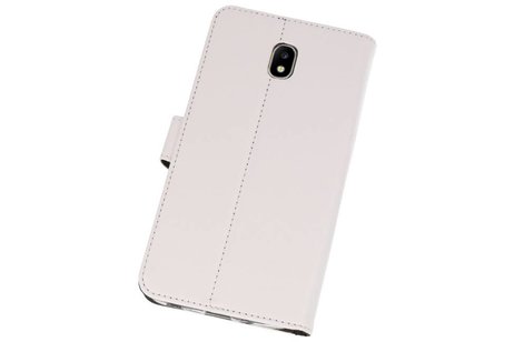 BAOHU Booktype Telefoonhoesjes - Bookcase Hoesje - Wallet Case -  Geschikt voor Samsung Galaxy J7 2018 - Wit