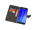 Booktype Telefoonhoesjes - Bookcase Hoesje - Wallet Case -  Geschikt voor Samsung Galaxy J7 2018 - Blauw