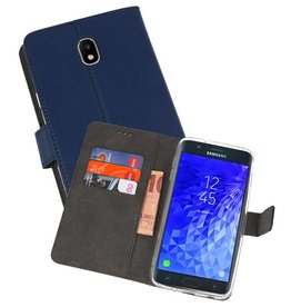BAOHU Wallet Cases Hoesje Samsung Galaxy J7 2018 Navy
