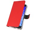 BAOHU Booktype Telefoonhoesjes - Bookcase Hoesje - Wallet Case -  Geschikt voor Samsung Galaxy J7 2018 - Rood