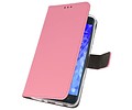 BAOHU Booktype Telefoonhoesjes - Bookcase Hoesje - Wallet Case -  Geschikt voor Samsung Galaxy J7 2018 - Roze