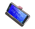 BAOHU Booktype Telefoonhoesjes - Bookcase Hoesje - Wallet Case -  Geschikt voor Samsung Galaxy J7 2018 - Roze