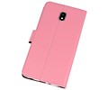 Booktype Telefoonhoesjes - Bookcase Hoesje - Wallet Case -  Geschikt voor Samsung Galaxy J7 2018 - Roze