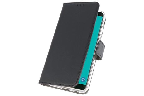 Booktype Telefoonhoesjes - Bookcase Hoesje - Wallet Case -  Geschikt voor Samsung Galaxy J6 2018 - Zwart