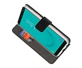 Booktype Telefoonhoesjes - Bookcase Hoesje - Wallet Case -  Geschikt voor Samsung Galaxy J6 2018 - Zwart