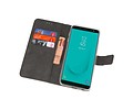 Booktype Telefoonhoesjes - Bookcase Hoesje - Wallet Case -  Geschikt voor Samsung Galaxy J6 2018 - Wit