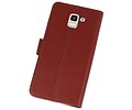 BAOHU Booktype Telefoonhoesjes - Bookcase Hoesje - Wallet Case -  Geschikt voor Samsung Galaxy J6 2018 - Bruin