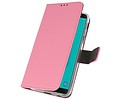 BAOHU Booktype Telefoonhoesjes - Bookcase Hoesje - Wallet Case -  Geschikt voor Samsung Galaxy J6 2018 - Roze