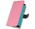 Booktype Telefoonhoesjes - Bookcase Hoesje - Wallet Case -  Geschikt voor Samsung Galaxy J6 2018 - Roze