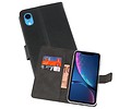 Booktype Telefoonhoesjes - Bookcase Hoesje - Wallet Case -  Geschikt voor iPhone XR - Zwart