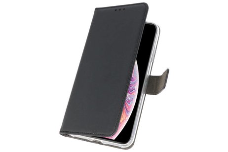 Booktype Telefoonhoesjes - Bookcase Hoesje - Wallet Case -  Geschikt voor iPhone XS Max - Zwart