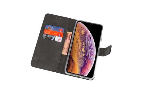 Booktype Telefoonhoesjes - Bookcase Hoesje - Wallet Case -  Geschikt voor iPhone XS Max - Zwart