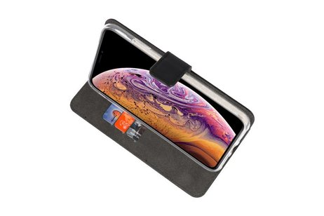 Booktype Telefoonhoesjes - Bookcase Hoesje - Wallet Case -  Geschikt voor iPhone XS Max - Zwart