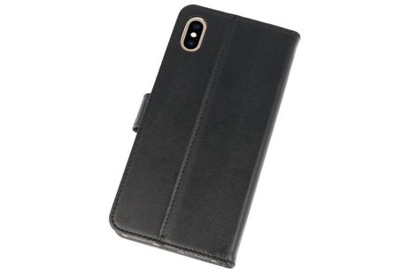 Booktype Telefoonhoesjes - Bookcase Hoesje - Wallet Case -  Geschikt voor iPhone XS Max - Zwart