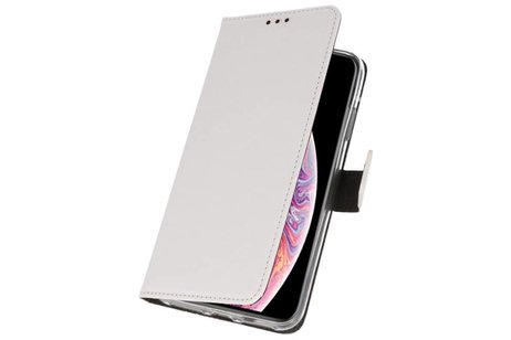 BAOHU Booktype Telefoonhoesjes - Bookcase Hoesje - Wallet Case -  Geschikt voor iPhone XS Max - Wit