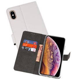 BAOHU Wallet Cases Hoesje iPhone XS Max Wit