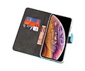 Booktype Telefoonhoesjes - Bookcase Hoesje - Wallet Case -  Geschikt voor iPhone XS Max - Blauw