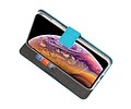 BAOHU Booktype Telefoonhoesjes - Bookcase Hoesje - Wallet Case -  Geschikt voor iPhone XS Max - Blauw