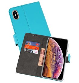 BAOHU Wallet Cases Hoesje iPhone XS Max Blauw