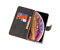 BAOHU Booktype Telefoonhoesjes - Bookcase Hoesje - Wallet Case -  Geschikt voor iPhone XS Max - Rood
