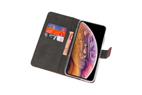 BAOHU Booktype Telefoonhoesjes - Bookcase Hoesje - Wallet Case -  Geschikt voor iPhone XS Max - Rood