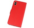 BAOHU Booktype Telefoonhoesjes - Bookcase Hoesje - Wallet Case -  Geschikt voor iPhone XS Max - Rood