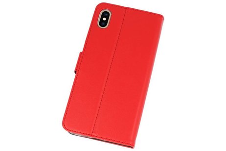 BAOHU Booktype Telefoonhoesjes - Bookcase Hoesje - Wallet Case -  Geschikt voor iPhone XS Max - Rood