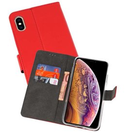 BAOHU Wallet Cases Hoesje iPhone XS Max Rood