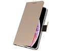 BAOHU Booktype Telefoonhoesjes - Bookcase Hoesje - Wallet Case -  Geschikt voor iPhone XS Max - Goud
