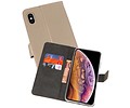 BAOHU Booktype Telefoonhoesjes - Bookcase Hoesje - Wallet Case -  Geschikt voor iPhone XS Max - Goud