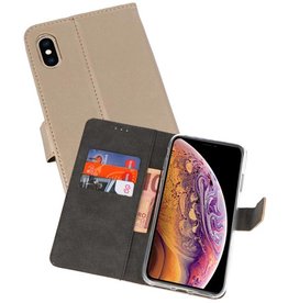 BAOHU Wallet Cases Hoesje iPhone XS Max Goud