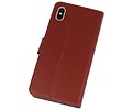 BAOHU Booktype Telefoonhoesjes - Bookcase Hoesje - Wallet Case -  Geschikt voor iPhone XS Max - Bruin