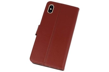 Booktype Telefoonhoesjes - Bookcase Hoesje - Wallet Case -  Geschikt voor iPhone XS Max - Bruin