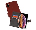 Booktype Telefoonhoesjes - Bookcase Hoesje - Wallet Case -  Geschikt voor iPhone XS Max - Bruin