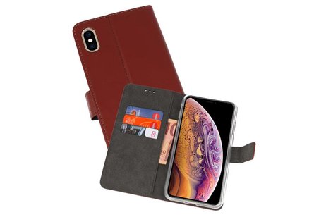 BAOHU Booktype Telefoonhoesjes - Bookcase Hoesje - Wallet Case -  Geschikt voor iPhone XS Max - Bruin